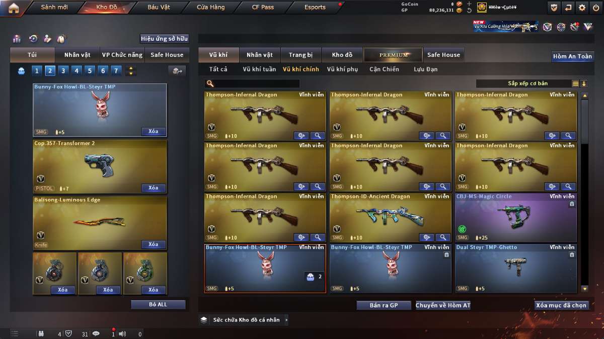 shop acc cf uy tin gia re